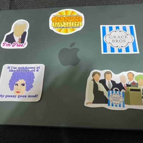 Are you being served? sticker set on home products