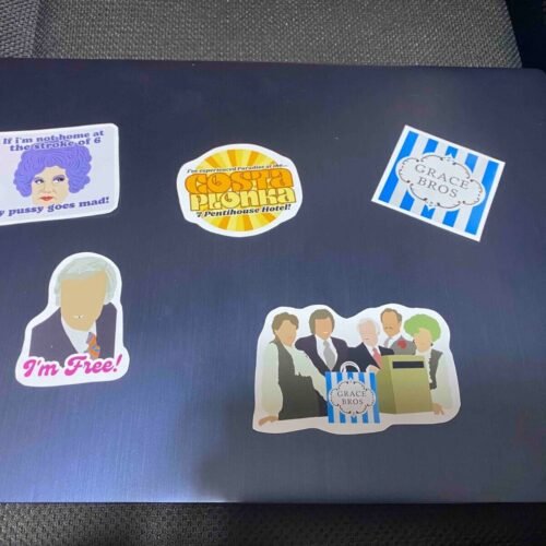 Are you being served? sticker set on home products